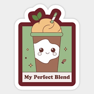 Anime and Coffee My Perfect Blend Sticker